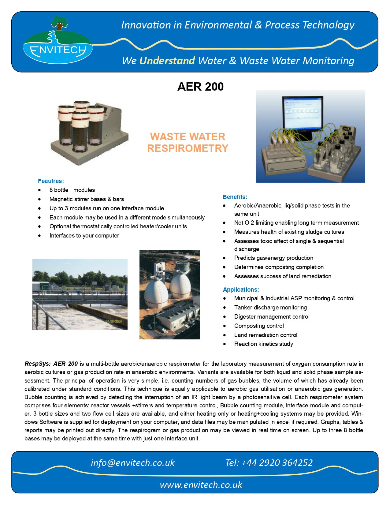 Anaerobic respirometer